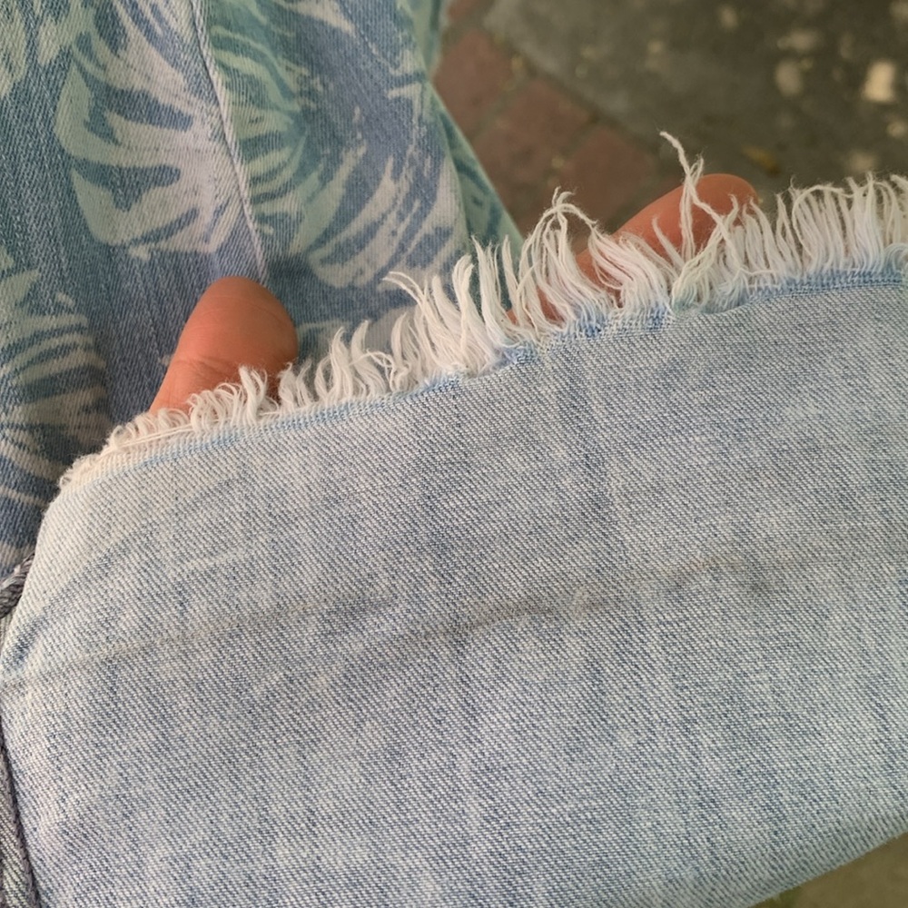 Mumu Blue Berkeley Bells Palm Leaf Print Pants - Picture 13 of 16